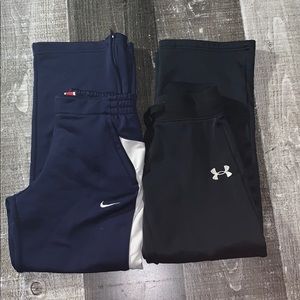 Nike and Under Armour joggers size S